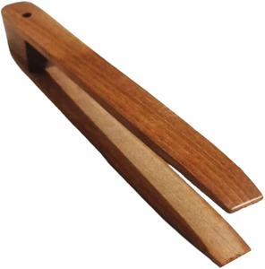 Pinzas de Madera Ecológicas para Cubos de Hielo, Pinzas para Servir Ensaladas y Verduras, Juego de Pinzas de Madera de Primera Calidad para Ensaladas - Product Image 5