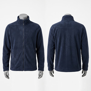 Unisex 300 GSM Premium Polar Fleece Hooded Jacket Full Zip <b>Waterproof</b> Anti-UV <b>Warm</b> Soft Breathable OEM - Product Image 4