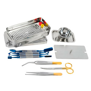 Kit Profesional de Herramientas Dentales para Rellenos de Composite, Tijeras y Pinzas con Mango TC Dorado, Esterilización Autoclavable, Set en Caja, Pakistán - Product Image 2