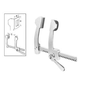 Separador de láminas Cooley de tamaño infantil, de aluminio de alta calidad, retractor quirúrgico cardiovascular Cooley - Product Image 4