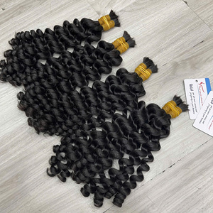 Extensiones de Cabello Humano de Alta Calidad de Vietnam, Cabello Ondulado Profundo al Vapor para Trenzas, Cabello Ruso con Cutícula Alineada, Venta al por Mayor Directo de Fábrica - Product Image 1