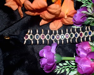 Collar de macramé con cordón negro hecho a mano, collar llamativo de diseñador para mujer, joyería de moda para mujer, joyería al por mayor. - Product Image 3