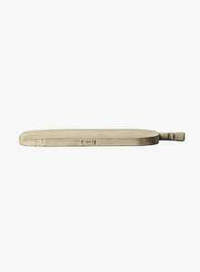 Planche à découper en bois blanc avec poignée, robuste, rectangulaire, durable, compatible lave-vaisselle, épaisseur 2 cm, pour la cuisine - Product Image 3