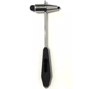 Marteau de réflexes de Buck Azicon en acier inoxydable de qualité chirurgicale, percussion neurologique avec brosse et aiguille intégrées - Product Image 1