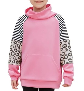 OEM LOW MOQ French Terry Kids Hoodies Clothing Kangaroo Pockets Oversize Winter Outerwear Sports Casual Kids Hooded For Girl's - Product Image 3