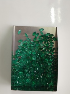 Onyx vert naturel 5x2,5 mm, taille marquise, pierres précieuses de qualité supérieure pour la fabrication de colliers - Product Image 3