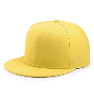 Casquette Snapback sans logo avec broderie en relief, style streetwear, visière plate, hip-hop, couvre-chef athlétique, casquettes modernes en gros - Product Image 3