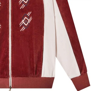 Ensemble de survêtement 2 pièces pour homme en toile unie avec col montant et logo frontal, veste et pantalon, imperméable et respirant, idéal pour l'hiver - Product Image 3