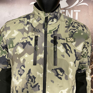 เสื้อแจ็คเก็ตซอฟต์เชลล์คุณภาพสูงสำหรับการล่าสัตว์กลางแจ้ง แบบมีฮู้ด ซิปด้านหน้า ซับในไมโครฟลีซ แขนเสื้อแบบปีกผีเสื้อ - อุปกรณ์ล่าสัตว์ - Product Image 3