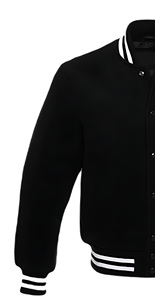 OEM Custom Men's Classic Baseball Varsity Jacket Wool Blend Canvas Fabric Breathable Windproof <b>Stand</b> Ribbed Cuffs Winter Front - Product Image 2