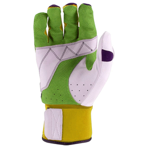 Gants de frappeurs vert, violet, blanc, orange, en microfibre tricotée, respirants, avec fermeture auto-agrippante, unisexes, pour entraînement adulte - Product Image 5