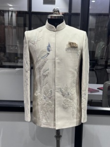 Elegant Ivory Embroidered Ethnic Blouse For Women Traditional Indian Pakistani Wedding Wear Regular Fit All Seasons - Product Image 1