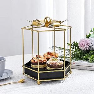 Exclusivo Soporte para Pastel Plateado, Soporte Decorativo para Cupcakes, Soporte para Servir Pasteles de Calidad Superior para Hoteles y Restaurantes - Product Image 5