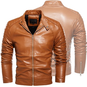 Men's Casual Vintage Bomber <b>Jacket</b> Multi-Color Leather Soft Thick Zip Closure New Olive <b>Pilot</b> Long Outdoor Street Custom Varsity - Product Image 3