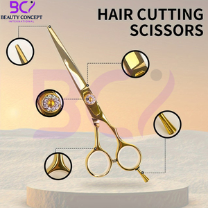 Excellent fournisseur, nouvelle tendance, prix de gros, fabriqué au Pakistan, acier pur avec bord tranchant, conçu pour la performance, ciseaux de barbier Power Edge - Product Image 4