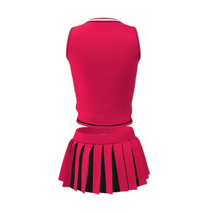 Uniforme de porristas con estampado de nubes, top con cuello en V y falda plisada para el rendimiento de equipos de animación, uniformes de porristas para mujer, OEM - Product Image 6