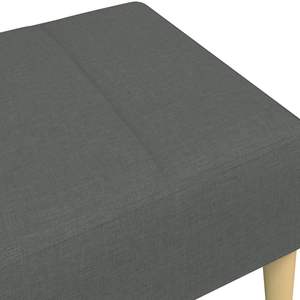 Repose-pieds gris foncé, tabouret et ottoman élégants, fabriqués en contreplaqué polyester et mousse plastique - Product Image 6