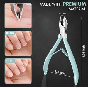 SENBACH <b>Cuticle</b> <b>Trimmer</b> with <b>Cuticle</b> Pusher <b>Cuticle</b> Remover <b>Cuticle</b> Nipper Professional Stainless Steel <b>Cuticle</b> Cutter Clipper D - Product Image 2