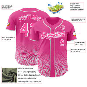 Achetez maintenant : Maillot de baseball boutonné, respirant, séchage rapide, vêtements de sport, couleurs et tailles personnalisées XS-7XL - Product Image 3
