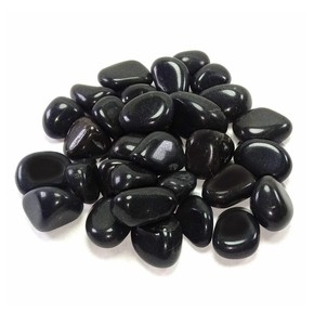 Wholesale Natural <b>Black</b> Obsidian Raw Stones <b>Polished</b> Healing Crystal Feng Shui Carvings Home Decoration tumbled stones in Bulk - Product Image 1
