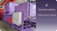 Presse à balles carrées hydraulique automatique hautement durable avec moteur, fabriquée avec des matériaux de haute qualité
