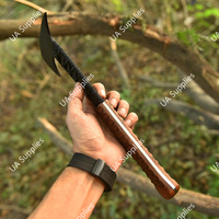 Hache Viking artisanale à manche plein en acier au carbone, qualité industrielle supérieure, pour camping et chasse en extérieur, manche en bois, OEM