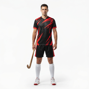 Customized Field Hockey Teamwear for Women Men and Youth <b>Players</b> Breathable Sublimation Printed Jersey with Matching Shorts - Product Image 3