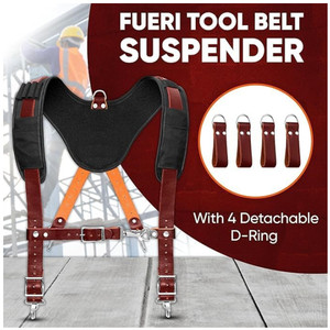 Leather Tool Pouch Heavy Duty Electrician Carpenters Waist Multi Storage Bag - Product Image 6