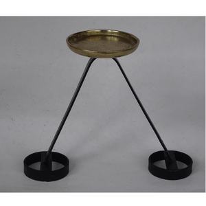 Décoration moderne Bougeoir Aluminium Argenté Aluminium Pilier Bougeoir Corne Métallique Sculpture Métal Artisanat Mariage Décoration Maison - Product Image 4