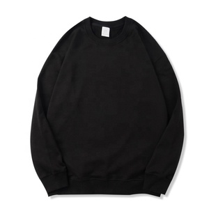 Top Quality Homme Genser Svitcemizo Men's Plain White Sweatshirt Thick Polyester Cotton Heavy Neck Pullover Unisex 350GSM - Product Image 5