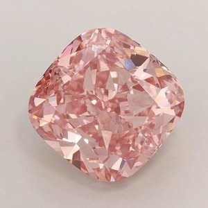 Diamant rose fantaisie de 1,00 à 5,00 carats, taille coussin, cultivé en laboratoire, certifié VVS VS, diamant rose synthétique pour bague de fiançailles - Product Image 1