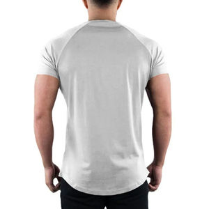 เสื้อยืดผู้ชายสไตล์คลาสสิก ทรงปกติ สีพื้น ผ้าระบายอากาศ ไม่เป็นขุย ราคาถูก - Product Image 6