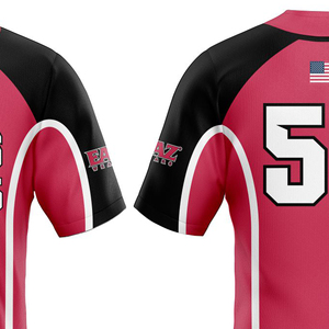 Maillot de baseball personnalisé pour homme, uniforme d'équipe boutonné, t-shirt de sport athlétique anti-humidité, fabricant OEM ODM par sublimation - Product Image 2