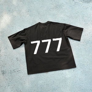 เสื้อยืดผู้ชายผ้าฝ้ายคุณภาพสูง 100% ทรงโอเวอร์ไซส์ พิมพ์ลายตามสั่ง เนื้อผ้าหนา แบบเรียบ - Product Image 4