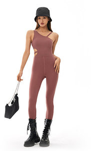 Hermoso mono de yoga de una pieza con diseño de tirantes en la espalda, sexy, transpirable y de secado rápido para mujer. - Product Image 3