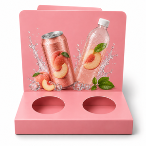 Exhibidor de Bebidas de PVC Personalizado, Estante Publicitario para el Suelo, para Promoción de Productos en Supermercados - Product Image 3