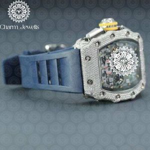Reloj de Lujo para Hombre Charm Jewells, de Acero Inoxidable, Caja Cuadrada de 40 mm, Movimiento Mecánico, Esfera de Cristal, Cronógrafo, Fecha Automática, 10 Bar - Product Image 2