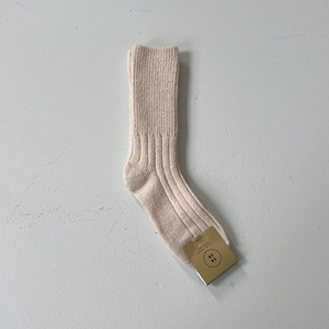 Chaussettes pour femmes, couleur unie, mélange de laine, tricotées, respirantes, pour un usage quotidien, saison hivernale - Product Image 5