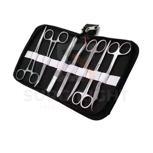 Ensemble de 7 instruments chirurgicaux en acier inoxydable personnalisables, porte-aiguilles, forceps, outils de suture médicale, OEM par Blush Surgical - Product Image 4
