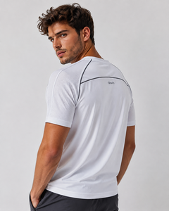 Camiseta Formal de Manga Corta para Hombre F2win, Cuello Redondo, Secado Rápido, Corte Regular, Tejido de Poliéster/Algodón Ecológico, Antiarrugas, la Mejor - Product Image 4