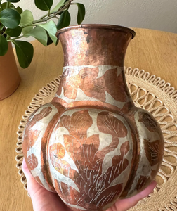 Vintage Rustic Patina Iron <b>Vase</b> Hammered Metal Decorative Bud <b>Vase</b> Rustic Industrial Tabletop Decor wholesale Metal <b>Vase</b> - Product Image 5