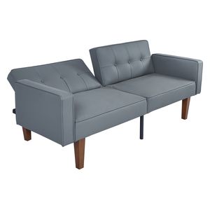 Divano 2131PU GY in Pelle PU Grigio Opaco, Elegante e Resistente per Soggiorno - Product Image 6