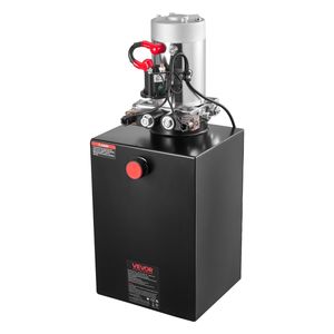 Unidad de Potencia Hidráulica de 20 Cuartos para Camiones Volquete, Bomba de Doble Acción para Remolques Volquete, Presión Máxima de Alivio de 3200 PSI, Caudal de 0.91 GPM, DC - Product Image 1