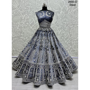 ชุดเจ้าสาวอินเดียกำมะหยี่คอลเลกชันสำหรับเจ้าสาวกับงาน zarkhan โดย fabzone - Product Image 3