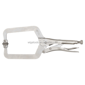 15WSP Swivel Pad Locking C <b>Clamp</b> Pliers Anti-Slip Welding Assembly Tool CR-MO Industrial DIY Repair - Product Image 1