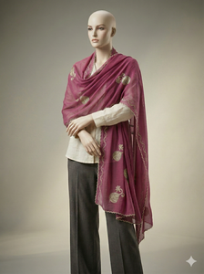 Tissu en voile 100 % coton en gros, 5 yards, dentelle brodée florale africaine avec strass, châle respirant pour femme, écologique, ODM - Product Image 4