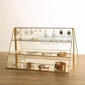 Elegant Metal Jewelry Stand Luxury Holder for Necklaces Earrings Bracelets Rings Home <b>Dressing</b> <b>Table</b> Vanity Display <b>Storage</b> Rack - Product Image 2