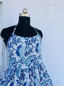 Women's Girls' Printed Pure Cotton Maxi Dress Indian Block Print Casual Summer Evening Party Trendy Wholesale <b>Long</b> Midi Bulk - Product Image 2