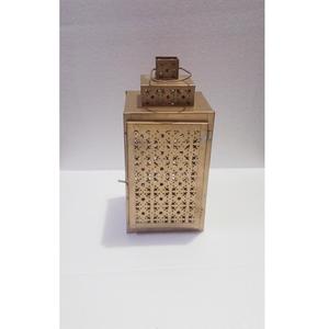 Farol de Vela Chapado en Oro de Diseño Atractivo, Estilo Marroquí, Ecológico, de Lujo, para Decoración del Hogar, Moderno y Elegante - Product Image 6