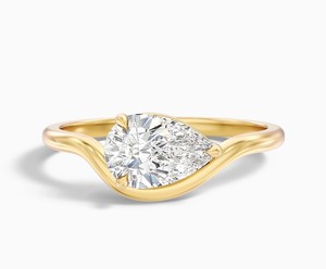 Pear Cut Moissanite Prong Setting 925 Sterling Silver Elegant Engagement <b>Ring</b> Teardrop <b>Dainty</b> Wedding Bridal Jewelry - Product Image 2